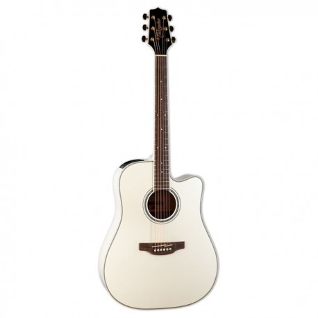 TAKAMINE GD37CEPW Pearl White Chitarra Ac/El